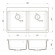 Мойка кухонная RIVELATO Axel 90-2D, 860x510, X-90-2D топаз, кварц