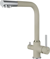 GRANFEST Смеситель для кухни Г-обр. с краном питьевой воды D-35мм топаз арт.