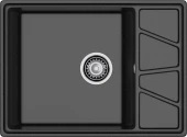 GRANFEST Мойка VERTEX 680L  1-чаша+крыло 680*500мм черный арт.GF- GRANFEST Мойка VERTEX 680L  1-чаша+крыло 680*500мм черный арт.GF-