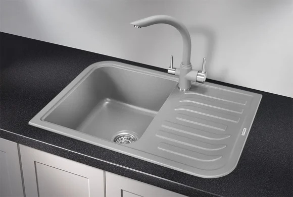 7001, АЛЮМИНИУМ, кухонная мойка, кварц