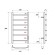 Полотенцесушитель электрический Point Афина PN04848W П6 400x800 диммер справа, белый