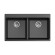 Мойка кухонная RIVELATO Axel 90-2D, 860x510, X-90-2D черный, кварц