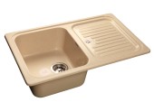 GRANFEST Мойка STANDART 780L  1-чаша+крыло 775*500мм бежевый арт.GF-