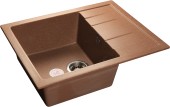 GRANFEST Мойка QUADRO 650L  1-чаша+крыло 650*500мм терракот арт.GF- GRANFEST Мойка QUADRO 650L  1-чаша+крыло 650*500мм терракот арт.GF-