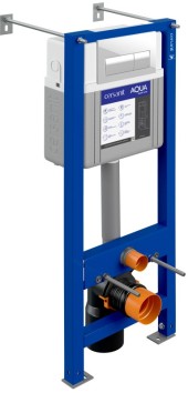 Инсталляция AQUA SMART M 40 для унитаза с бачком механическая кнопка PRESTO пластик белый Инсталляция AQUA SMART M 40 для унитаза с бачком механическая кнопка PRESTO пластик белый