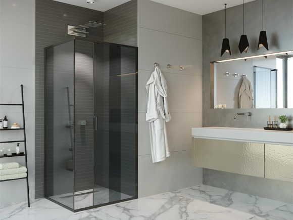 Дверь в нишу Alex Baitler AB64B110 (1100*2000) тонированное, двери раздвижные