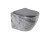 EG505Gray Подвесной унитаз EvaGold мрамор серый, безободковый, сид. серое мат. тонкое ДП 