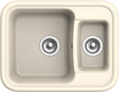 EWIGSTEIN Мойка ANTIK 60К  1,5 -чаши  660*510мм крем арт.EW- EWIGSTEIN Мойка ANTIK 60К  1,5 -чаши  660*510мм крем арт.EW-