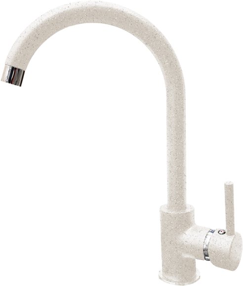 GRANFEST Смеситель для кухни U-обр. D-35мм белый арт.