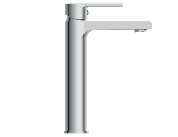 Смеситель для раковины высокий BRASKO однорычажный клик клак