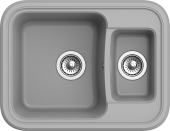 EWIGSTEIN Мойка ANTIK 60К  1,5 -чаши  660*510мм серый металлик арт.EW- EWIGSTEIN Мойка ANTIK 60К  1,5 -чаши  660*510мм серый металлик арт.EW-