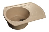 GRANFEST Мойка RONDO 650L  1-чаша+крыло 650*500мм бежевый арт.GF- GRANFEST Мойка RONDO 650L  1-чаша+крыло 650*500мм бежевый арт.GF-