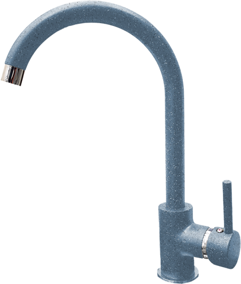 GRANFEST Смеситель для кухни U-обр. D-35мм графит арт.