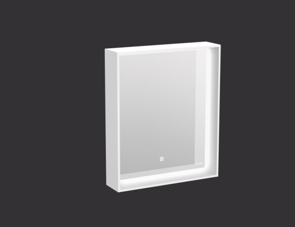 Зеркало LOUNA 60 с подсветкой прямоугольное универсальная белый