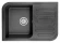 7001, ЧЁРНЫЙ, кухонная мойка, кварц