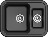 EWIGSTEIN Мойка ANTIK 60К  1,5 -чаши  660*510мм черный арт.EW- EWIGSTEIN Мойка ANTIK 60К  1,5 -чаши  660*510мм черный арт.EW-