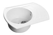 GRANFEST Мойка RONDO 650L  1-чаша+крыло 650*500мм иней арт.GF- GRANFEST Мойка RONDO 650L  1-чаша+крыло 650*500мм иней арт.GF-