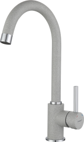 GRANFEST Смеситель для кухни U-обр. D-35мм серый арт.