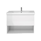 Тумба PERFECTO, 60 см, подвесная, 1 ящик, push-to-open, белый глянец Тумба PERFECTO, 60 см, подвесная, 1 ящик, push-to-open, белый глянец