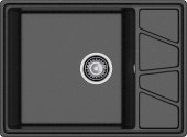 GRANFEST Мойка VERTEX 780L  1-чаша+крыл 780*500мм черный арт.GF- GRANFEST Мойка VERTEX 780L  1-чаша+крыл 780*500мм черный арт.GF-