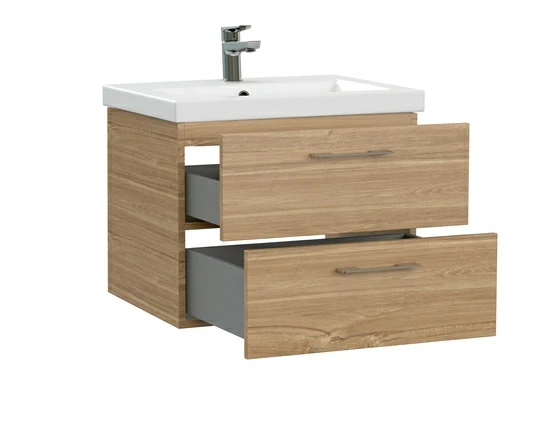 Тумба под раковину подвесная LARA 60 для COMO 60 орех Тумба под раковину подвесная LARA 60 для COMO 60 орех